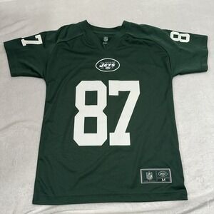 NFL New York Jets #87 Eric Decker Jersey Youth Medium 10/12 Green
